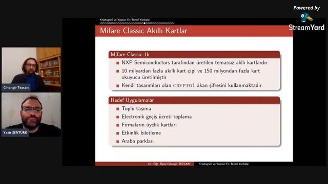 IEEE Turkey YP Cybersecurity Webinars - 3 | Kriptografi  | Sn. Dr. Cihangir Tezcan
