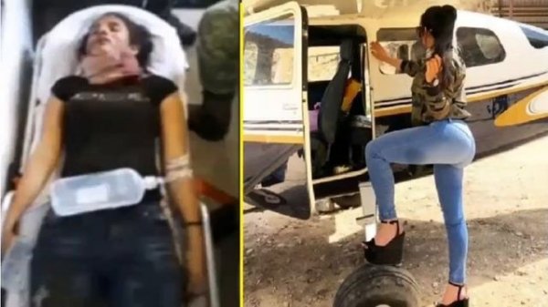 Los últimos momentos de la Catrina del CJNG, tenía una herida de bala en el cuello