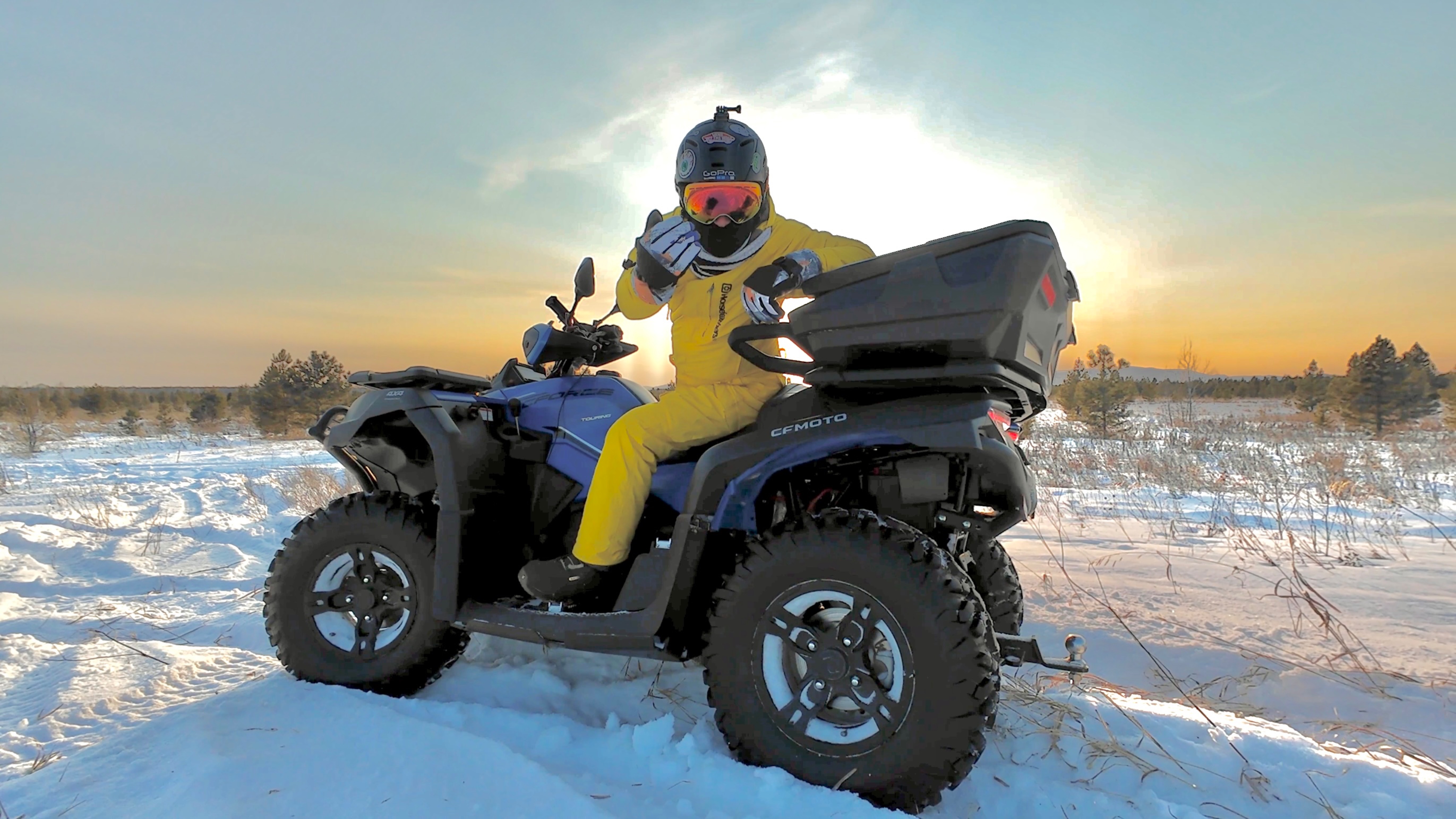 Зимние покатушки на квадрацикле CFMOTO 600