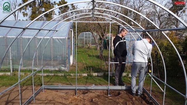 Šiltnamio KLASIKA TUBE 12 m2 (3 x 4 m) rinkimas смотреть онлайн