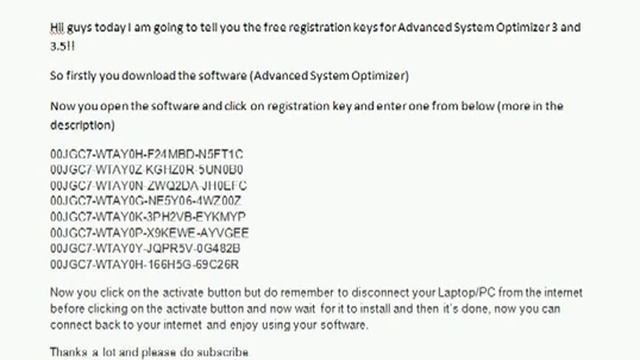 Advance System Optimizer | Free Regestration смотреть онлайн