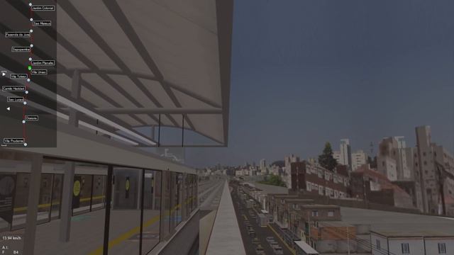 OpenBVE Monotrilho Linha 15 Prata Do Metrô (Vila Prudente - Jardim Colonial) Bombardie Innovia 300