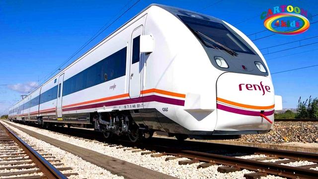 Изучаем цвета и поезда для детей - развивающее видео / Trains for kids смотреть онлайн
