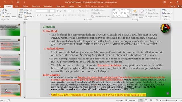Overview Of Mad Money Moguls, L.L.C. ZOOM PRESENTATION