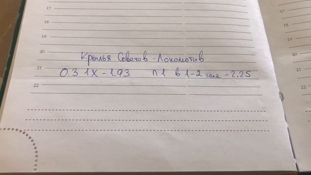 Прогноз Крылья-Советов-Локомотив 👁