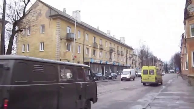 Калининград. Улица Киевская от моста до парка смотреть онлайн