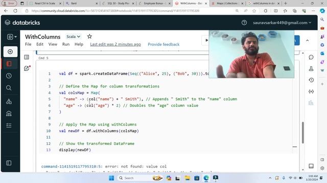 withColumns() in Scala 3 | Add new columns or Change existing columns data or type in DataFrame смотреть онлайн