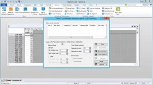 How to use TIBCO Statistica Automated Neural Networks