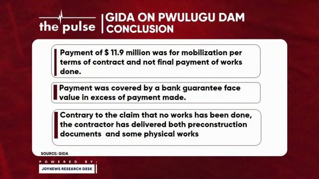 Pwalugu Dam Construction: $12m given to Chinese company is a waste of taxpayers' money | The Pulse смотреть онлайн