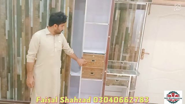 Sliding Door Bedroom Cabinet with Dressing and Hidden Safety Locker Beautiful Railing Wardrobe 2022 смотреть онлайн