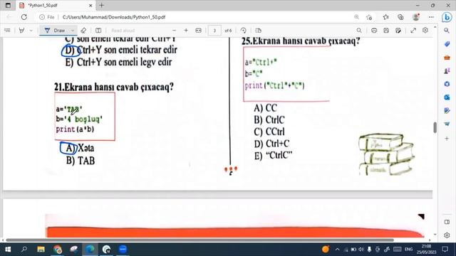 Python test izahları.1-50. смотреть онлайн