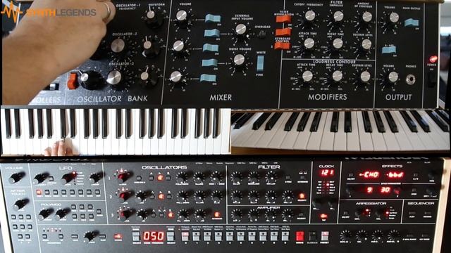 Sequential TRIGON-6 vs Minimoog смотреть онлайн