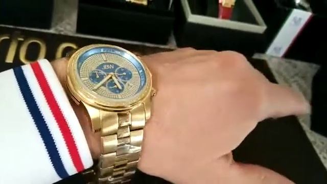 Часы мужские JBW 42 брилианта, с покрытием желтого золотацена 620$ обзор от 21042020 смотреть онлайн