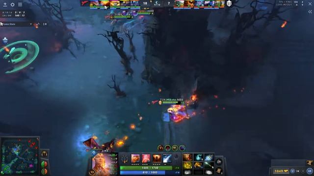 Dota 2 Mid Lina Support vs Shadow Fiend - Watch & Learn - victory in a game with 49 kills! смотреть онлайн