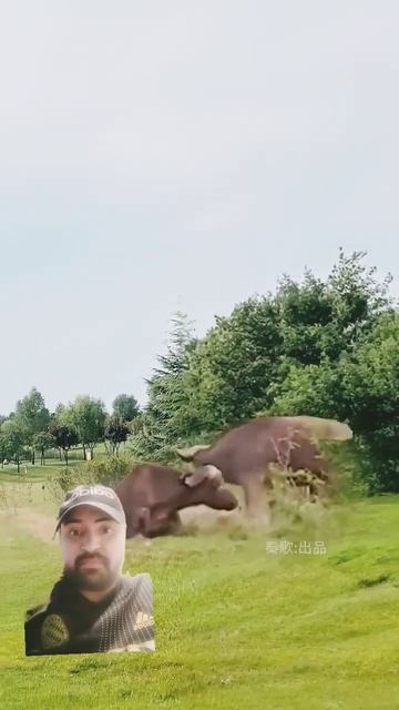 Lion vs. Bison Animal Fighting Competition Wonderful Moments of Animals Bison #shorts смотреть онлайн