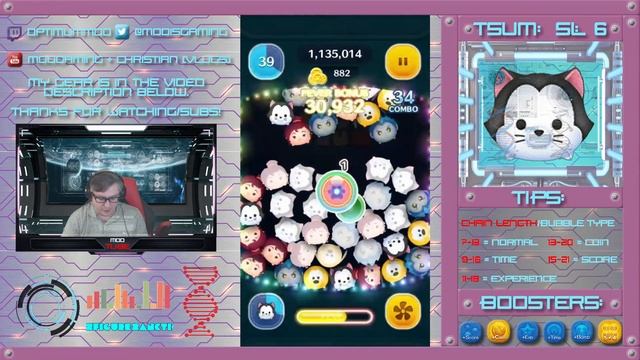 Line Disney Tsum Tsum - Figaro SL6 Gameplay