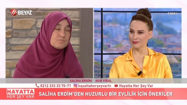Aile Içi İlişkiler Nur Viral, Saliha Erdim'i Dinledikçe Gözyaşlarını Tutamadı