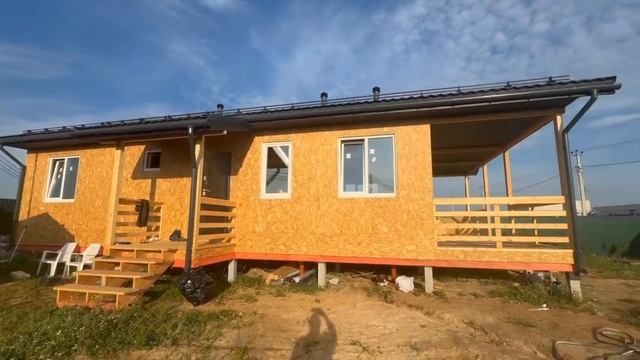 Обзор готового каркасного дома 14,5х9,5 м. смотреть онлайн