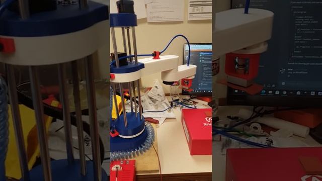 DIY SCARA robot with vacuum gripper смотреть онлайн