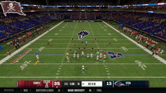 EA Sports College Football 25 Week 13:Temple (6-4) Vs UTSA (4-6) смотреть онлайн