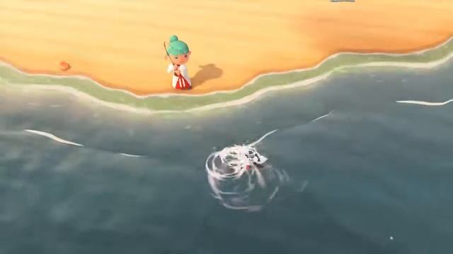 Animal Crossing: New Horizons - catching an ocean sunfish смотреть онлайн