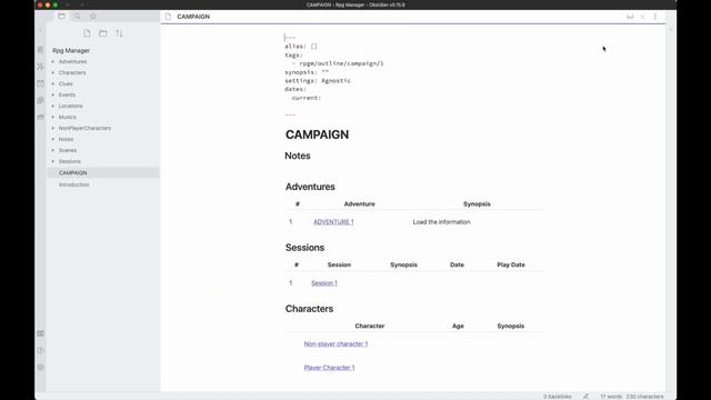 How to use RPG Manager plugin for Obsidian.md смотреть онлайн