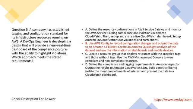 AWS Certified DevOps Engineer DOP-C01 Professional Exam Dumps Question 5 | #shorts смотреть онлайн