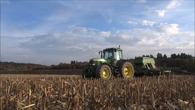 Semis Direct de seigle : JD 7710 + Semoir JD 750 A смотреть онлайн