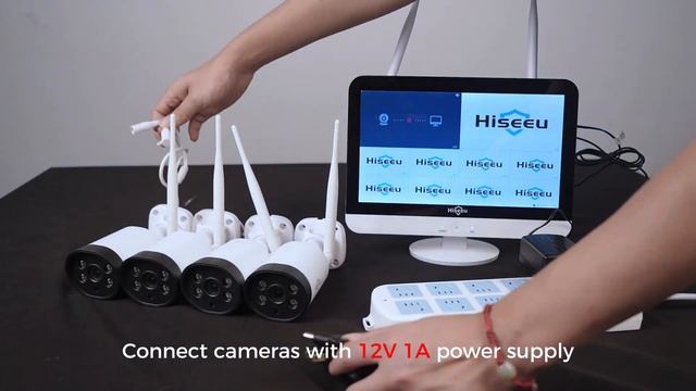 Hiseeu 3MP WiFi With Screen Nvr Wireless Kit Display And Link Tutorial