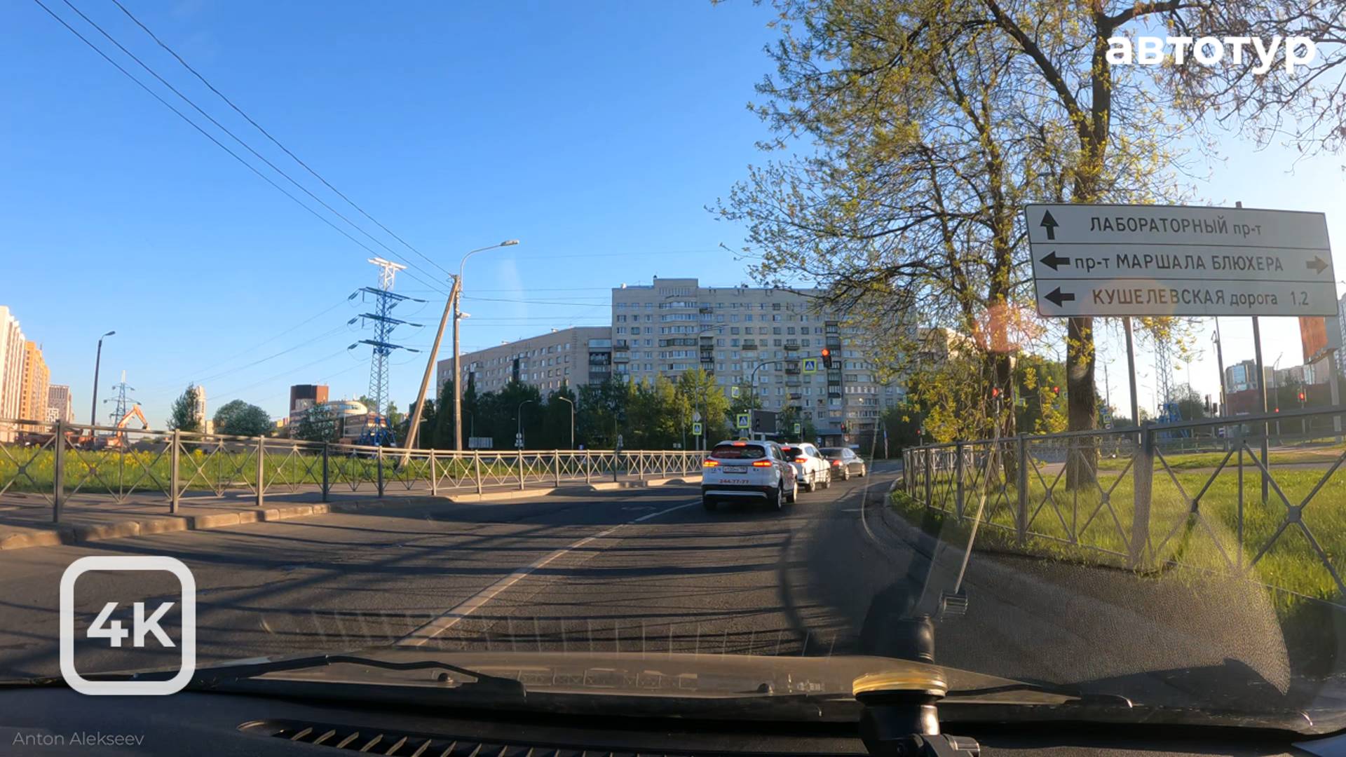 На авто по Калининскому району. Санкт-Петербург