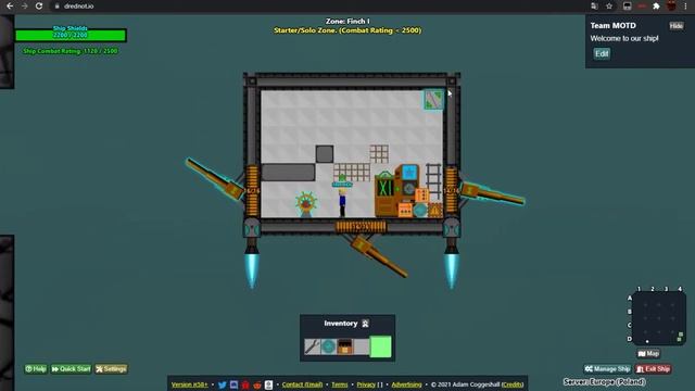 Небольшой челендж на выживание в стартовом кораблике Drednot.io смотреть онлайн