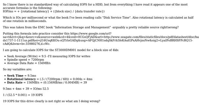 DevOps & SysAdmins: Calculating IOPS for a single HDD - what am I doing wrong? (2 Solutions!!) смотреть онлайн