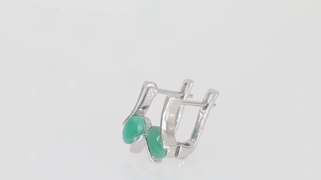 Noemi - Сребърни обеци с естествен Изумруд 1.41 ct E013661E | Perli.bg смотреть онлайн