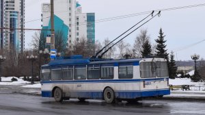 Троллейбус ЗиУ-682 КВР БТРМ-4001. Покатушки по Барнаулу.