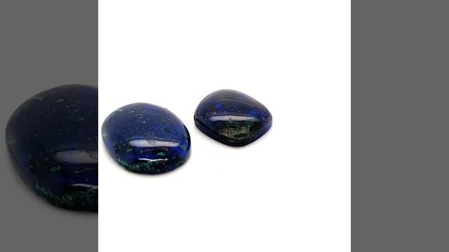 AM9 - 10 Natural Azurite Malachite Cabochon Bead Lot AAAA Grade смотреть онлайн
