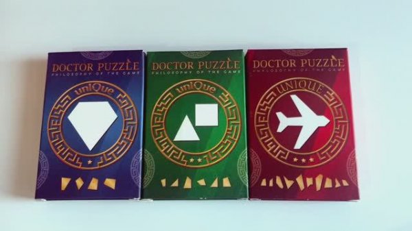 Doctor puzzle Головоломка Соберите из деталей пазл Алмаз Треугольник и Квадрат Самолет