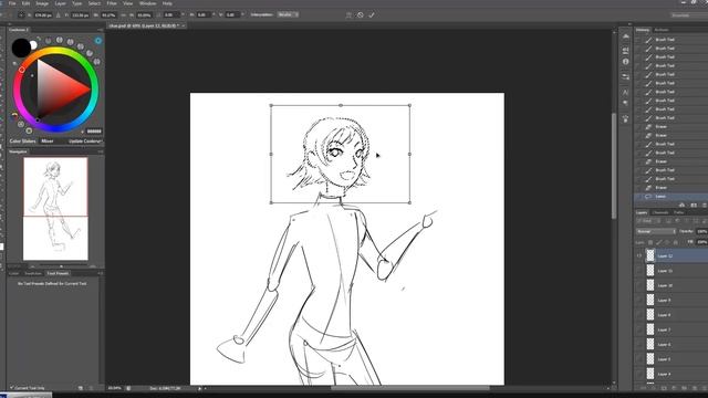 Tutorial Menggambar karakter Manga wanita di Photoshop смотреть онлайн