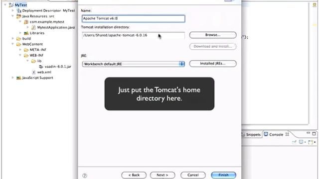 Vaadin Eclipse Quickstart смотреть онлайн