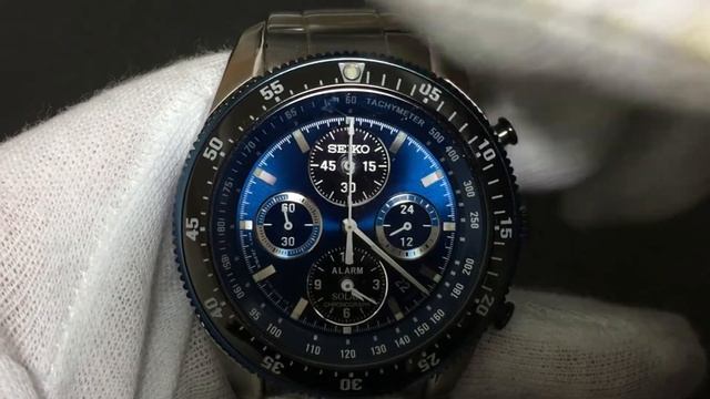 SEIKO PROSPEX SPEED MASTER SBDL013 V174-0AE0 Solar Quartz Chronograph смотреть онлайн