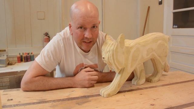 Power Carving a Lynx - Wood, Carving, Art, Sculpture смотреть онлайн