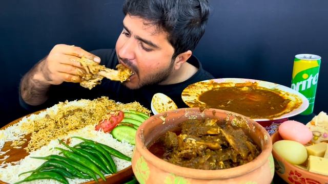 ASMR: EATING WHOLE CHICKEN CURRY MUTTON CURRY RICE INDIAN TRADITIONAL SWEET || MUKBANG смотреть онлайн