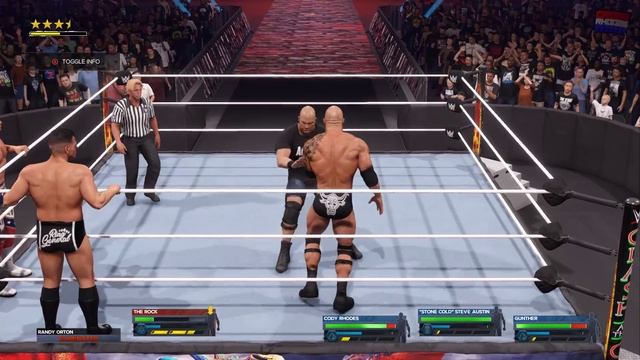 Team Roman Reigns Vs Team Cody Rhodes Once again brawl WWE 2K24 GAMEPLAY смотреть онлайн