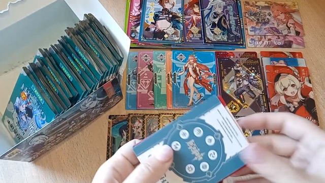 Распаковка коллекционных карт по Геншину 19 / Genshin cards unboxing смотреть онлайн