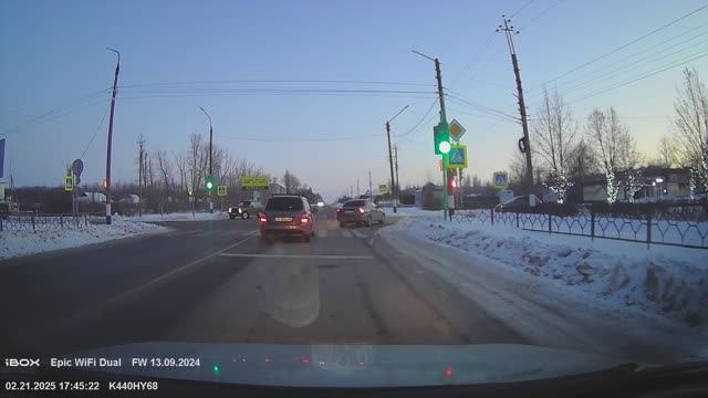 Пример записи видеорегистратора iBOX Epic WiFi Dual смотреть онлайн