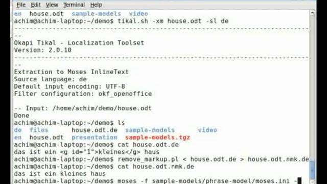 Document Machine Translation with Moses, M4Loc and Okapi смотреть онлайн