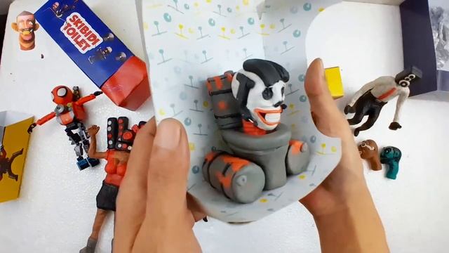 DIY Unboxing SKIBIDI SPEAKER MAN TOILET vs SKULL TOILET, skibidi spider,camera clay | satisfying смотреть онлайн
