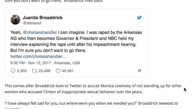 JUST IN CLINTON MISTRESS COMES FORWARD DROPS NUKE ON HILLARY!