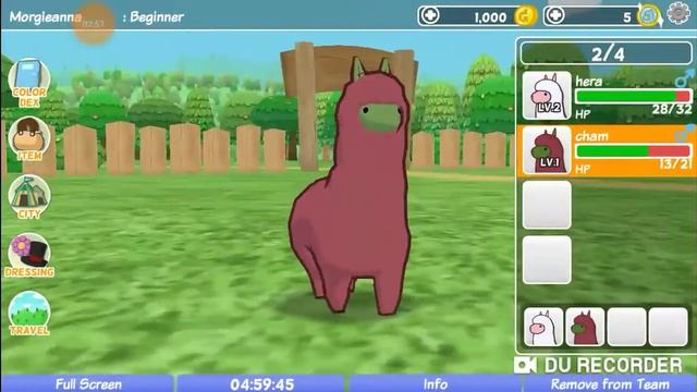 A little gameplay of a game called Alpaca world
