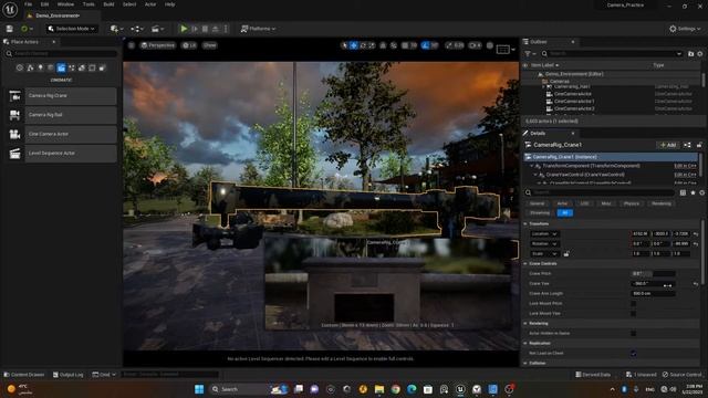 Camera Rig Crane | Lesson 3 | Chapter 5| Unreal Engine Cinematics Full Course смотреть онлайн