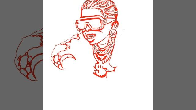 How i Create art in neon red colors from scratch by Doswell Arts смотреть онлайн